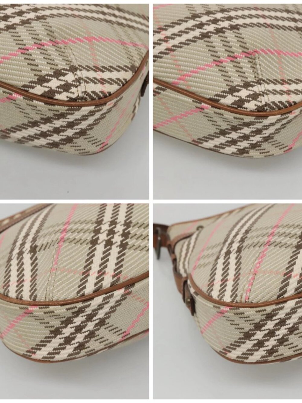 BURBERRY Nova Check Blue Label Shoulder Bag Canvas Beige - Picture 14 of 16